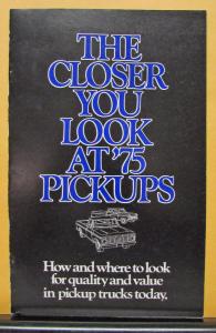 1975 Ford F Series Pickup Truck The Closer You Look Sales Brochure Original