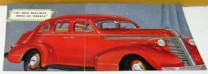 1937 Pontiac Dealer Sales Brochure Color Silver Streak Sixes & Eights Rare