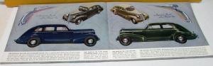 1937 Pontiac Dealer Sales Brochure Color Silver Streak Sixes & Eights Rare