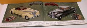 1937 Pontiac Dealer Sales Brochure Color Silver Streak Sixes & Eights Rare