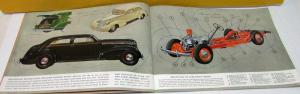 1937 Pontiac Dealer Sales Brochure Color Silver Streak Sixes & Eights Rare