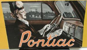 1938 Pontiac Foreign Dealer Sales Brochure Folder Dutch Text Belgian Market