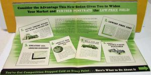 1941 Pontiac Dealer Sales Brochure Mailer Information & Promotion Metropolitan