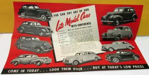 1941 Pontiac Dealer Sales Brochure Mailer New & Used Cars Larson And Asplund