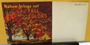 1950 Pontiac Dealer Postcard Mailer Fall Colors Polish Nilges Motor Co Linn Mo