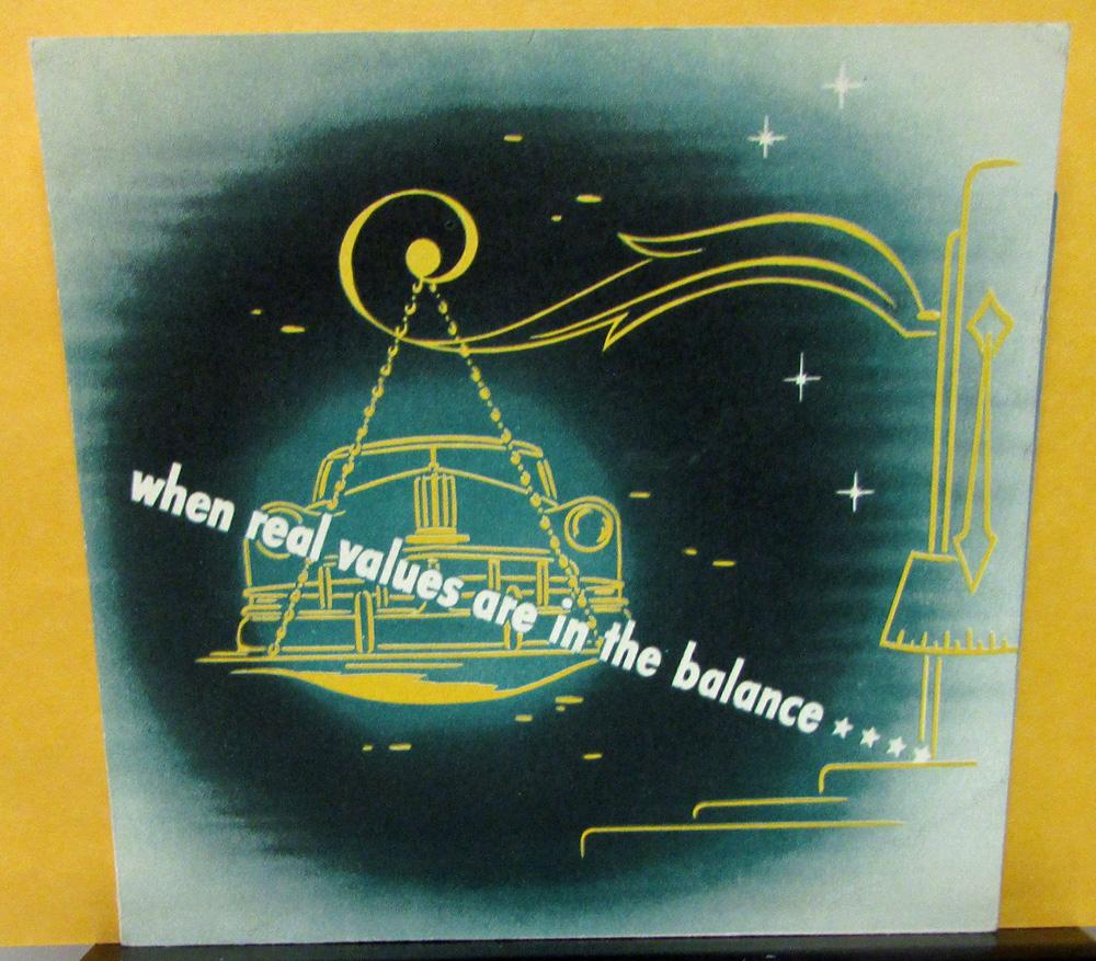 1950 Pontiac Dealer Sales Brochure Folder The New 50 Six Eight Nelson Bros