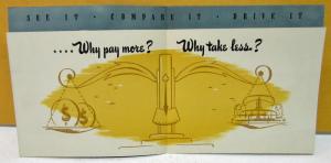 1950 Pontiac Dealer Sales Brochure Folder The New 50 Six Eight Nelson Bros