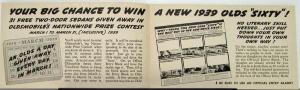 1939 Oldsmobile 60 Sixty Contest Tips Sales Brochure Original