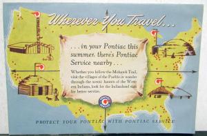 1950-1955 Pontiac Dealer Sales Brochure Mailer Summer Service Nilges Motors