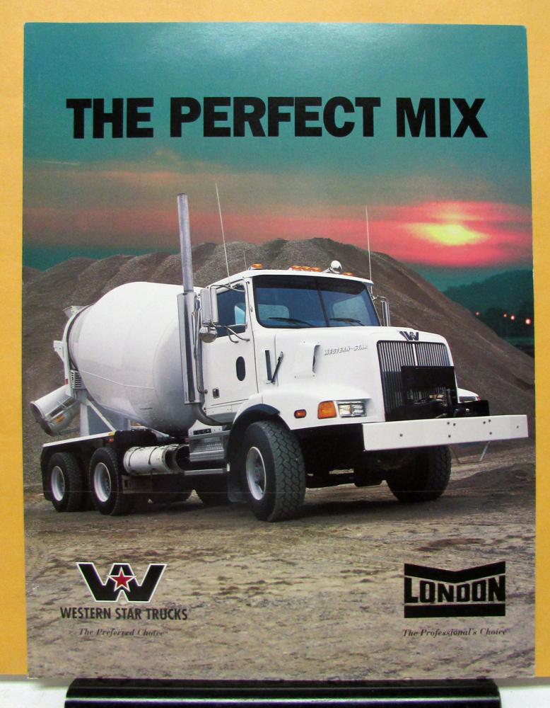 1998 Western Star Truck London Concrete Mixer Sales Brochure