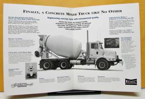 1998 Western Star Truck London Concrete Mixer Sales Brochure