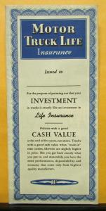 1937 White Truck Model 918 712 812 704 802 700 Policy Style Sales Brochure