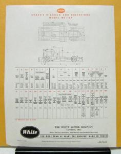 1949 White Truck Model WC 16T Sales Brochure & Specifications