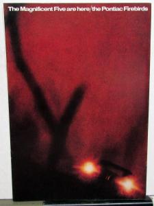 1967 Pontiac Firebird 326 Sprint HO 400 Color Sales Brochure Original