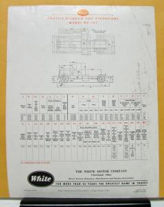 1949 White Truck Model WC 18T Sales Brochure & Specifications