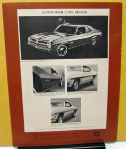 1972 Pontiac Sales Brochure Grand Prix Catalina LeMans GTO Firebird Trans Am 72