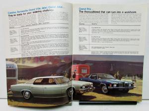 1973 Pontiac Dealer Sales Brochure Trailer Towing Options Accessories