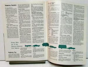 1973 Pontiac Dealer Sales Brochure Trailer Towing Options Accessories