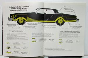 1974 Pontiac Dealer Sales Brochure Wide Track Trailering Guide Options Tips