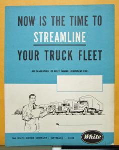 1954 White Truck Streamline Your Fleet Sales Form Folder