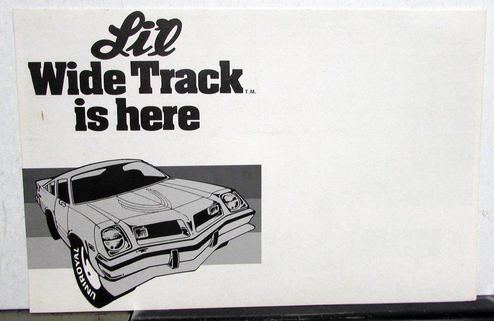 1975 Pontiac Dealer Sales Brochure Astre Li'l Wide Track Folder
