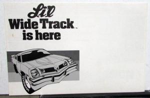 1975 Pontiac Dealer Sales Brochure Astre Li'l Wide Track Folder