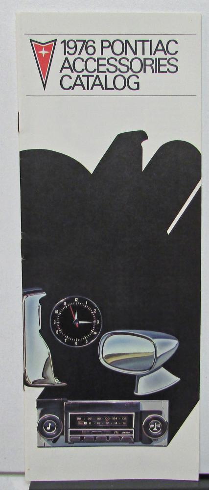 1976 Pontiac Dealer Sales Brochure Accessories Catalog Options Full Line