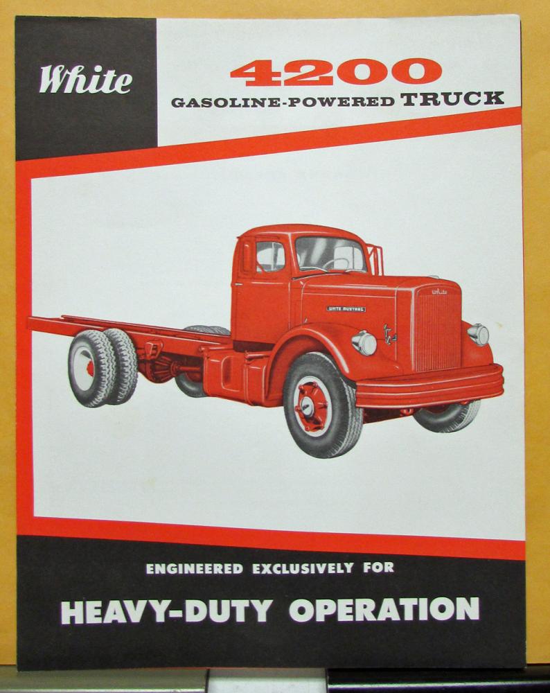 1959 White Truck Model 4200 Gasoline Powered Sales Brochure & Specifications