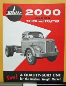 1959 White Truck Model 2000 & 2000T Sales Brochure and Specifications