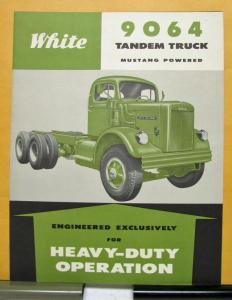 1959 White Truck Model 9064 Tandem Mustang Sales Brochure & Specifications