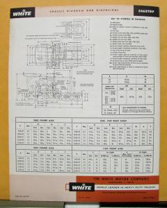 1960 White Truck Model 3462TDP Tractor Sales Brochure & Specifications