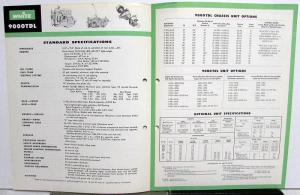 1960 White Truck Model 9000TDL Tractor Diesel Sales Brochure & Specifications