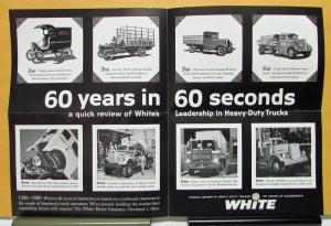 1960 White Truck Model 3000 9064 5000 4400TDL Sales Mailer