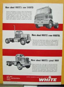 1960 White Truck Model 5400 4400TDL 9064 Showdown Sales Mailer
