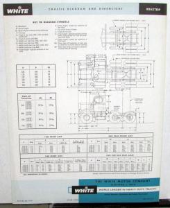 1960 White Truck Model 9062TDP Tractor Sales Brochure & Specifications