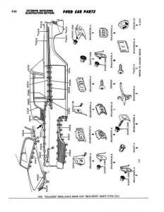 1949-1951-1953-1956-1959 Ford Car Parts Book Manual Catalog Fairlane Thunderbird