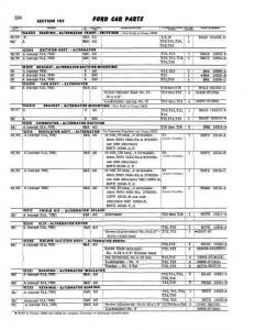1949-1951-1953-1956-1959 Ford Car Parts Book Manual Catalog Fairlane Thunderbird