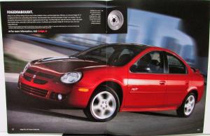 2004 Dodge SX 2.0 Canadian Dealer Sales Brochure