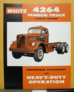 1961 White Truck Model 4264 Tandem Gasoline Sales Folder & Specifications