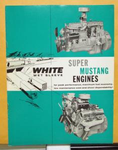 1961 White Wet Sleeve Super Mustang Engine Sales Brochure