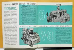 1961 White Wet Sleeve Super Mustang Engine Sales Brochure