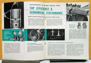 1961 White Wet Sleeve Super Mustang Engine Sales Brochure