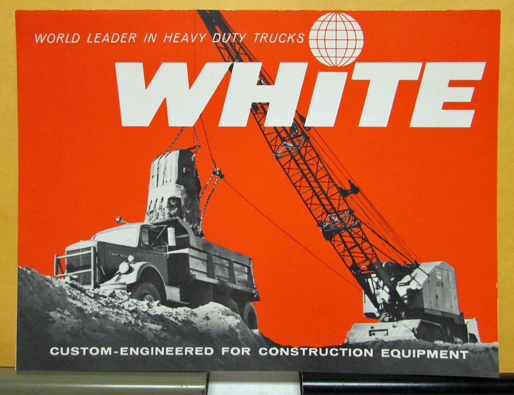 1961 White Truck Model 9064 Engineered For Construction Equipment Sales Folder