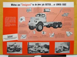 1961 White Truck Model 9064 Engineered For Construction Equipment Sales Folder