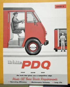 1961 White Truck Model B8 B10 PDQ Sales Brochure & Specifications