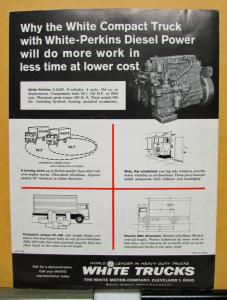 1962 White Truck Compact Diesel Power Sales Brochure