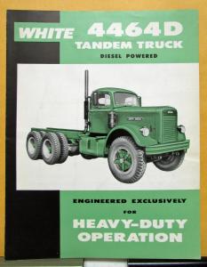 1962 White Truck Model 4464D Tandem Sales Folder & Specifications