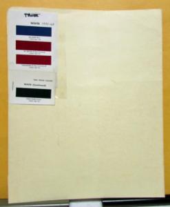 1959 1960 1961 1962 1963 White Truck Paint Chips