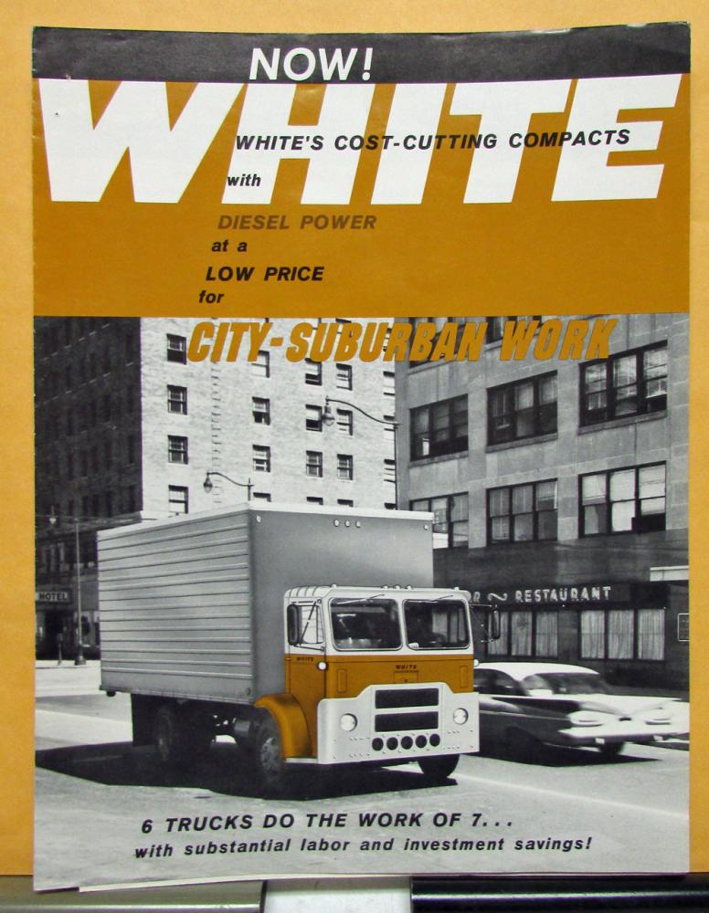 1964 White Truck Model 1500DP Compact City Suburban Work Folder & Specifications