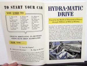 1941 Oldsmobile Hydramatic Drive Sales Brochure What It Is How To Drive Original